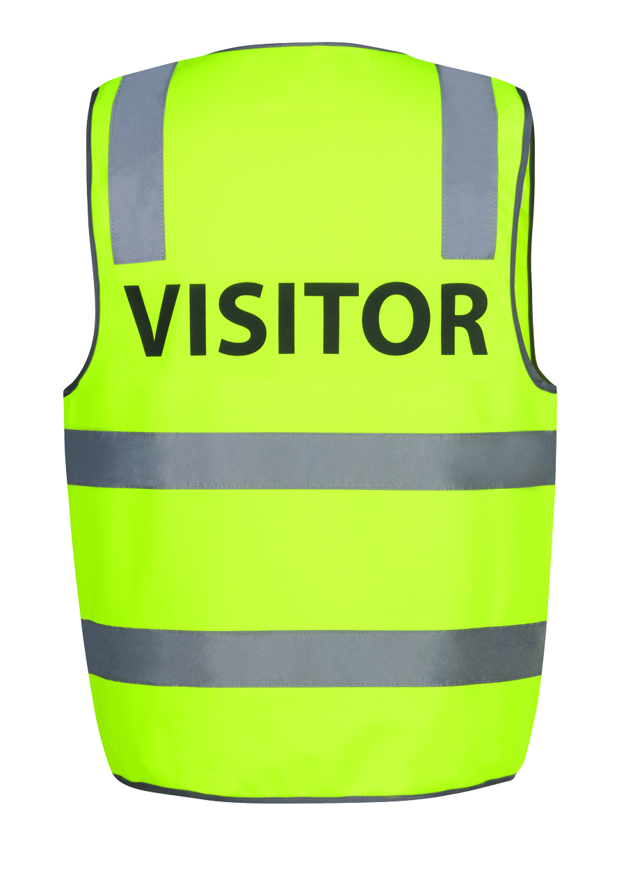 6DNS7 JB's Hi Vis (D+N) Safety Vest Visitor