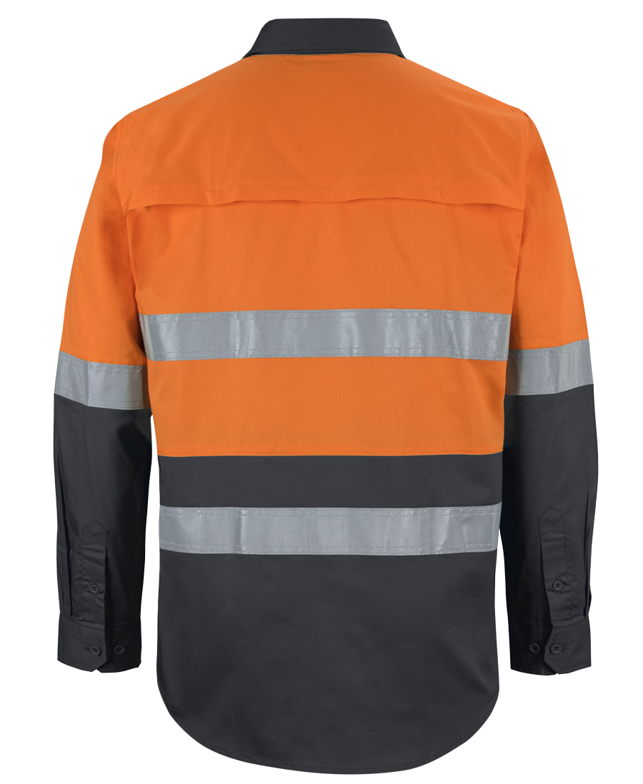 6DNWL JB's Hi Vis LS (D+N) 150G Work Shirt - Image 19