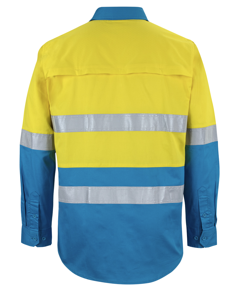 6DNWL JB's Hi Vis LS (D+N) 150G Work Shirt - Image 11
