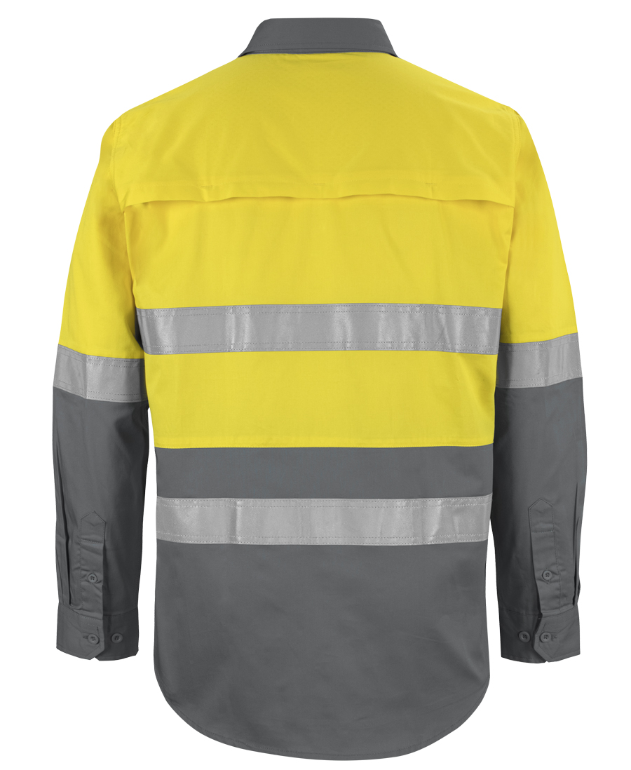 6DNWL JB's Hi Vis LS (D+N) 150G Work Shirt - Image 15