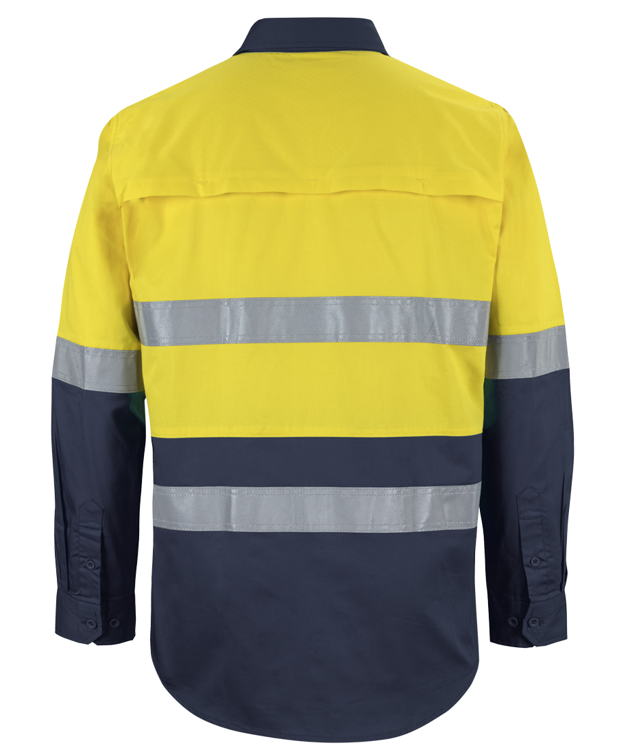 6DNWL JB's Hi Vis LS (D+N) 150G Work Shirt - Image 17