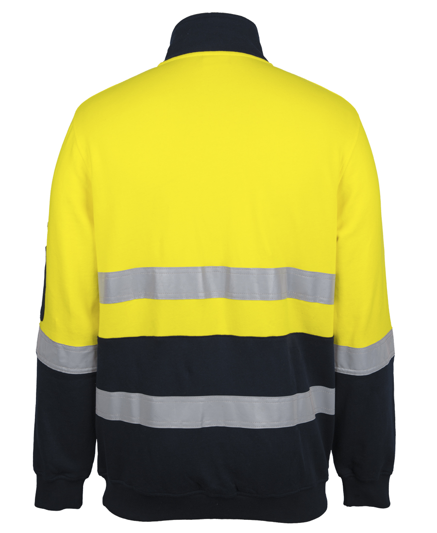 6DVFM JB's Hi Vis (D+N) 310 Cotton 1/2 Zip Fleece - Image 3