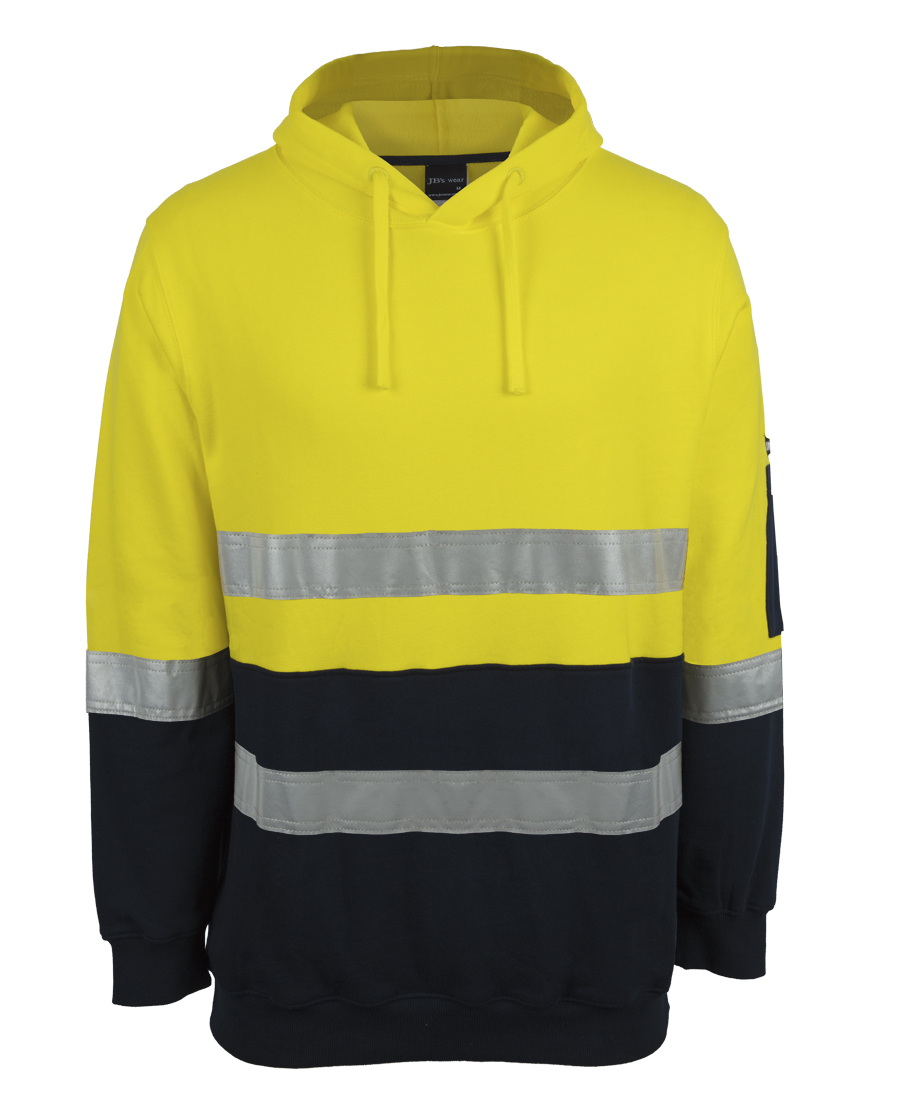 6DVPM JB's Hi Vis (D+N) 310 Cotton Pullover Fleece Hoodie - Image 2