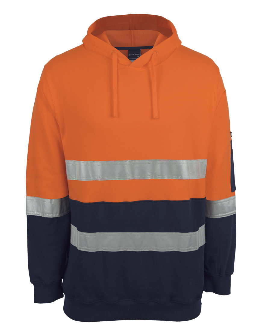 6DVPM JB's Hi Vis (D+N) 310 Cotton Pullover Fleece Hoodie