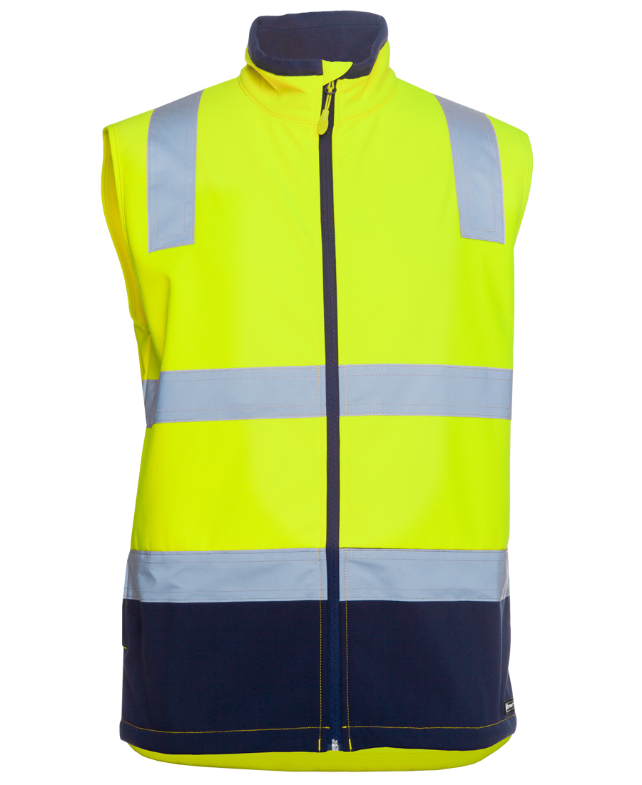 6DWV JB's Hi Vis (D+N) Three Layer Softshell Vest