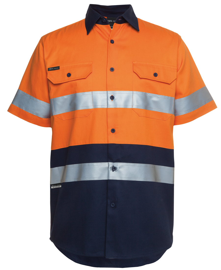 6HSS JB's Hi Vis SS (D+N) 190G Shirt - Image 2