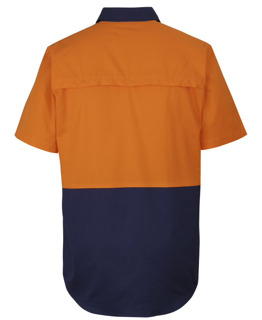 6HVCW JB's Hi Vis Close Front SS 150G Work Shirt - Image 3