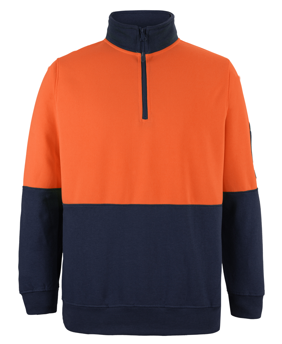 6HVFH JB's Hi Vis 1/2 Zip Fleecy