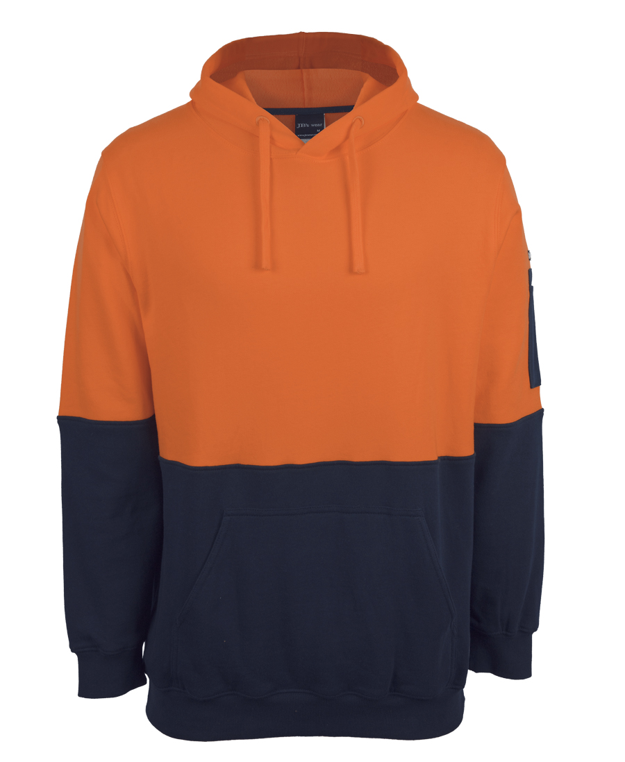 6HVPM JB's Hi Vis 310 Cotton Pull Over Fleece Hoodie