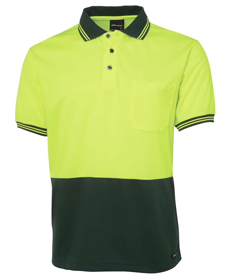 6HVPS JB's Hi Vis SS Traditional Polo - Image 6