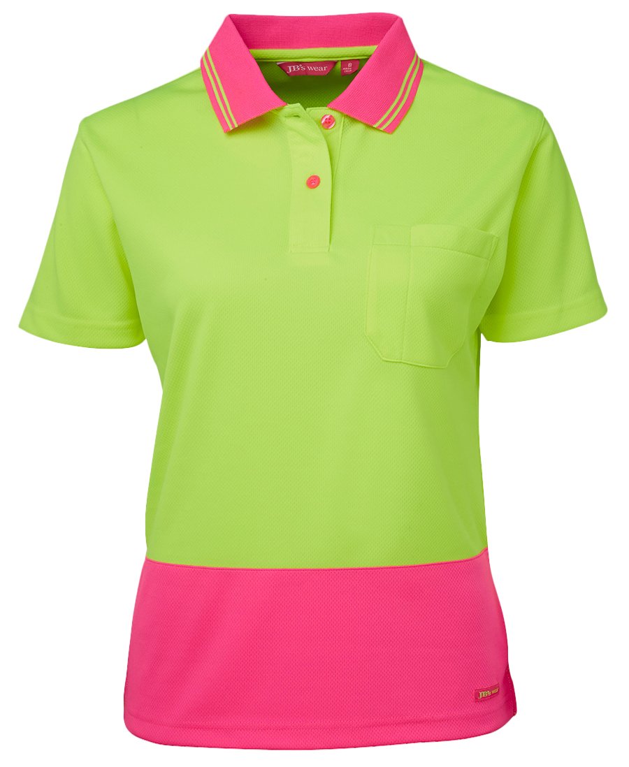 6LHCP JB's Ladies Hi Vis SS Comfort Polo