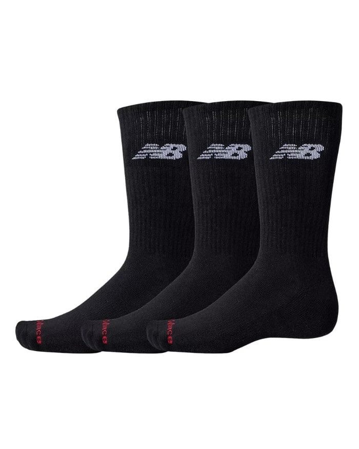 LAS51293BK NB Crew Socks 3 Pack