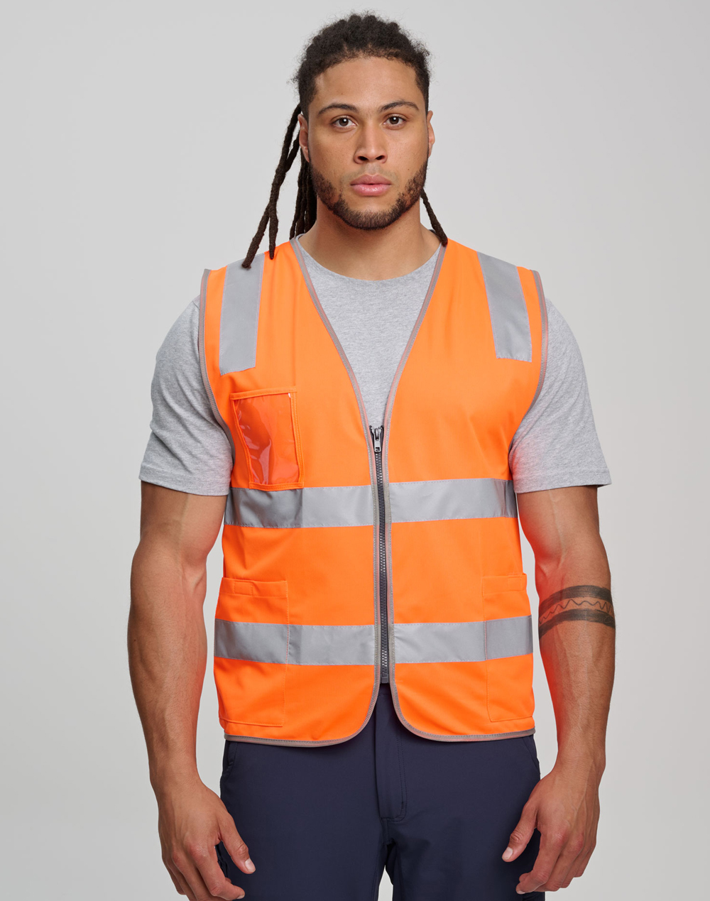 SW04 Unisex Hi-Vis Safety Vest - Image 3