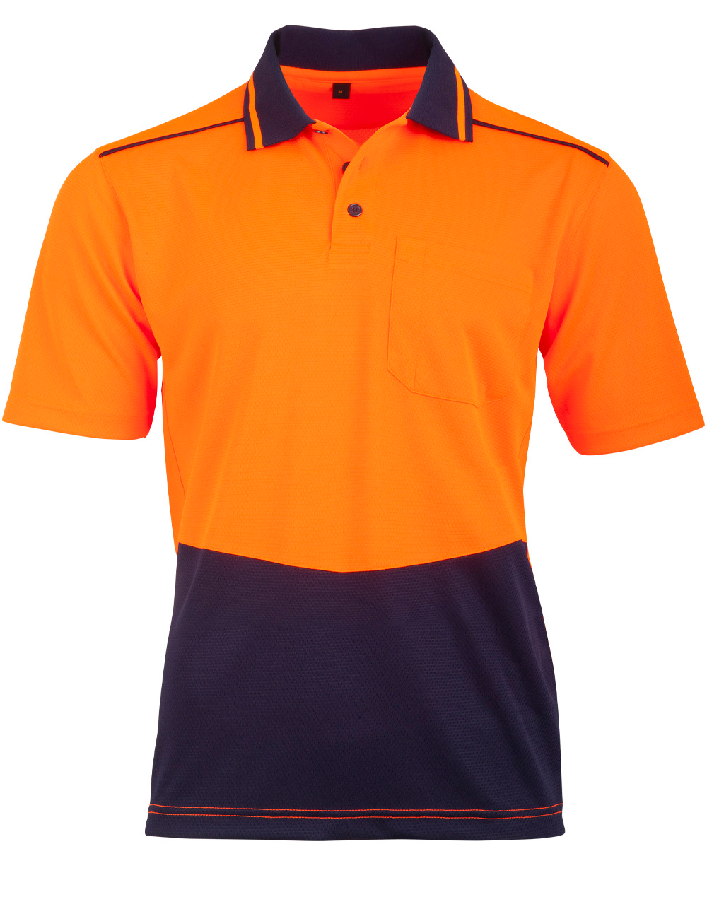SW81 Unisex Hi-Vis Bamboo Charcoal SS Polo - Image 6