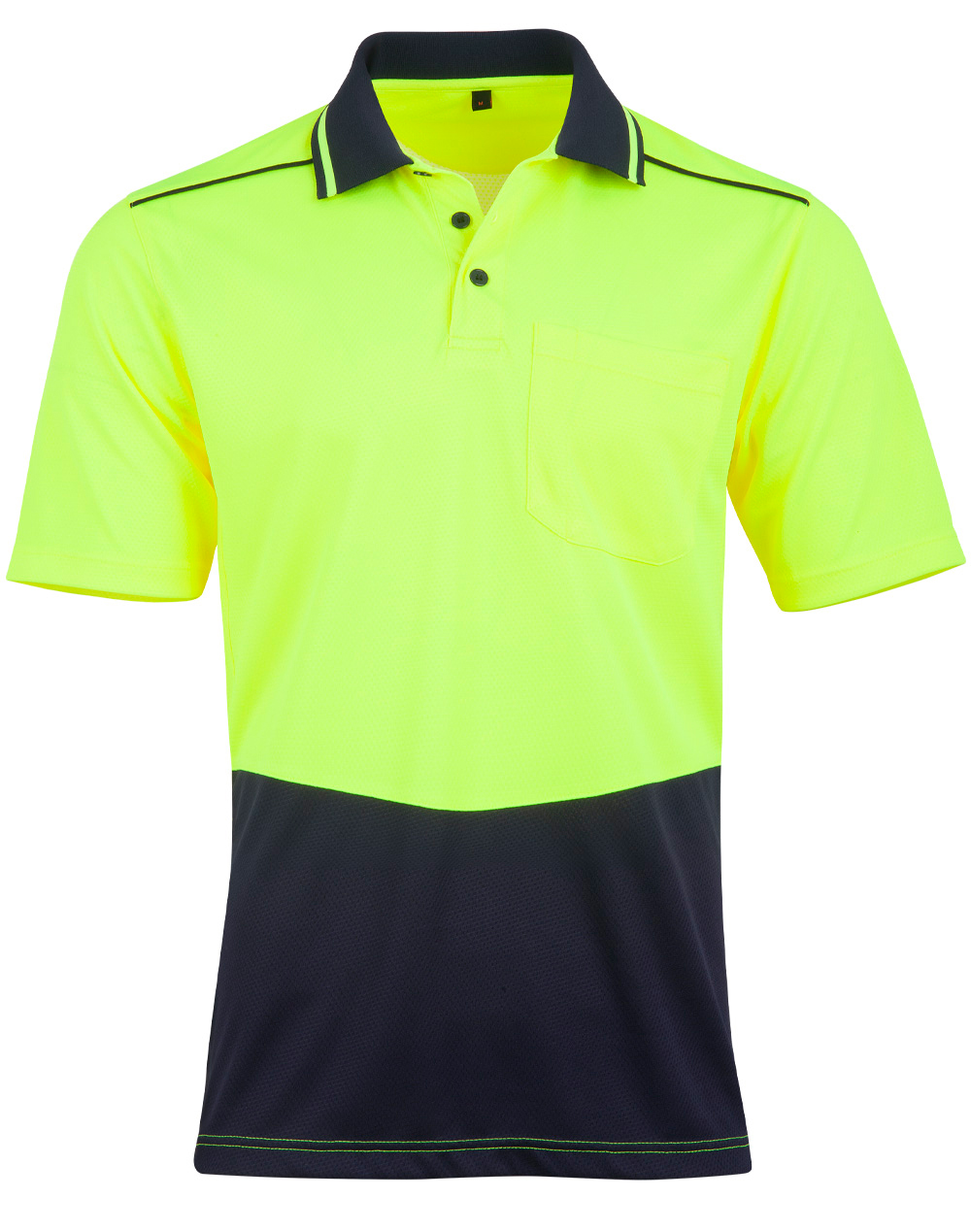 SW81 Unisex Hi-Vis Bamboo Charcoal SS Polo - Image 4