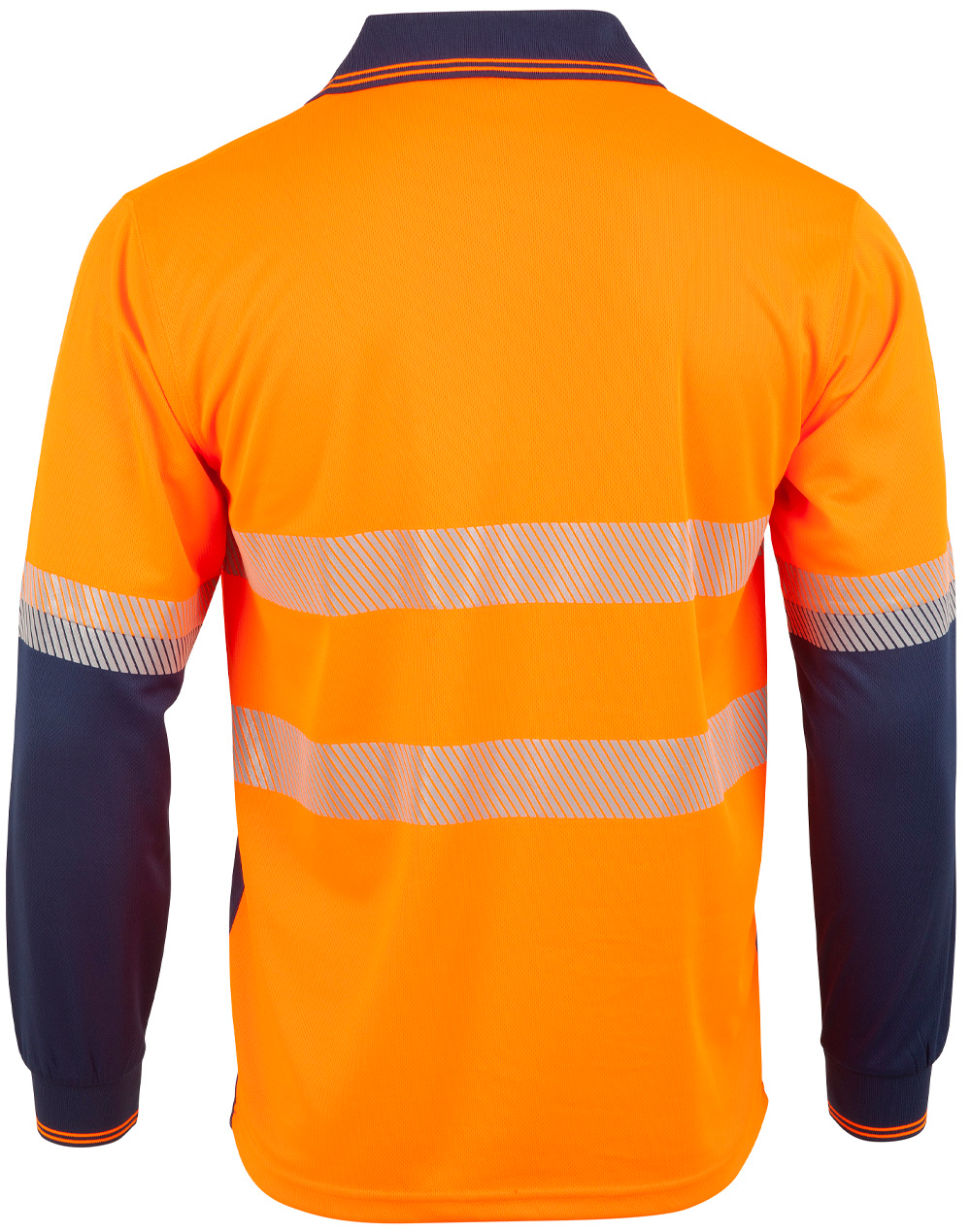 SW86 Unisex CoolDry Segmented LS Polo - Image 2