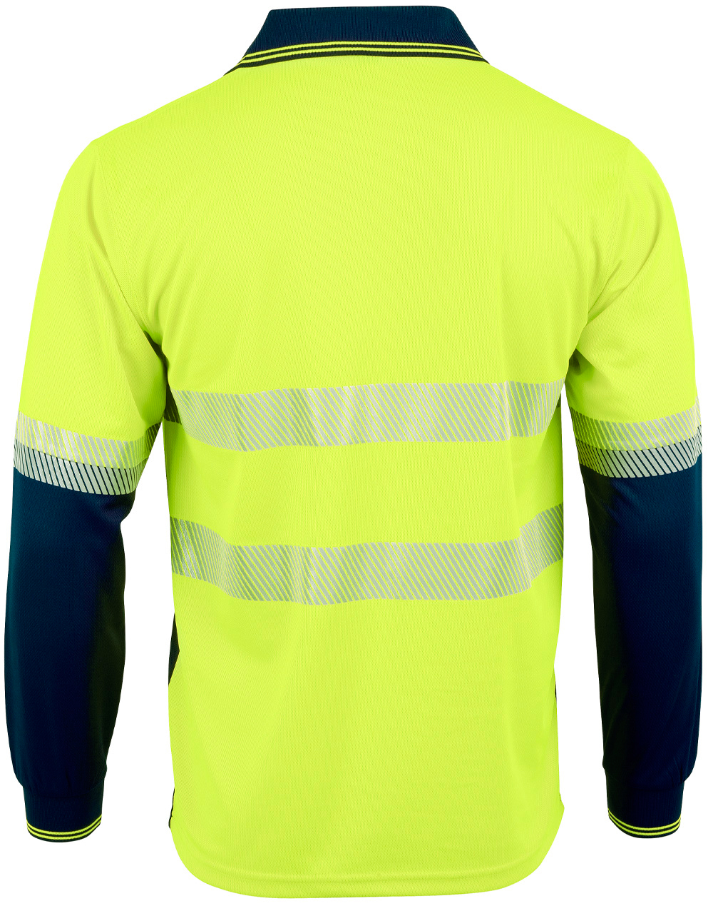 SW86 Unisex CoolDry Segmented LS Polo - Image 3