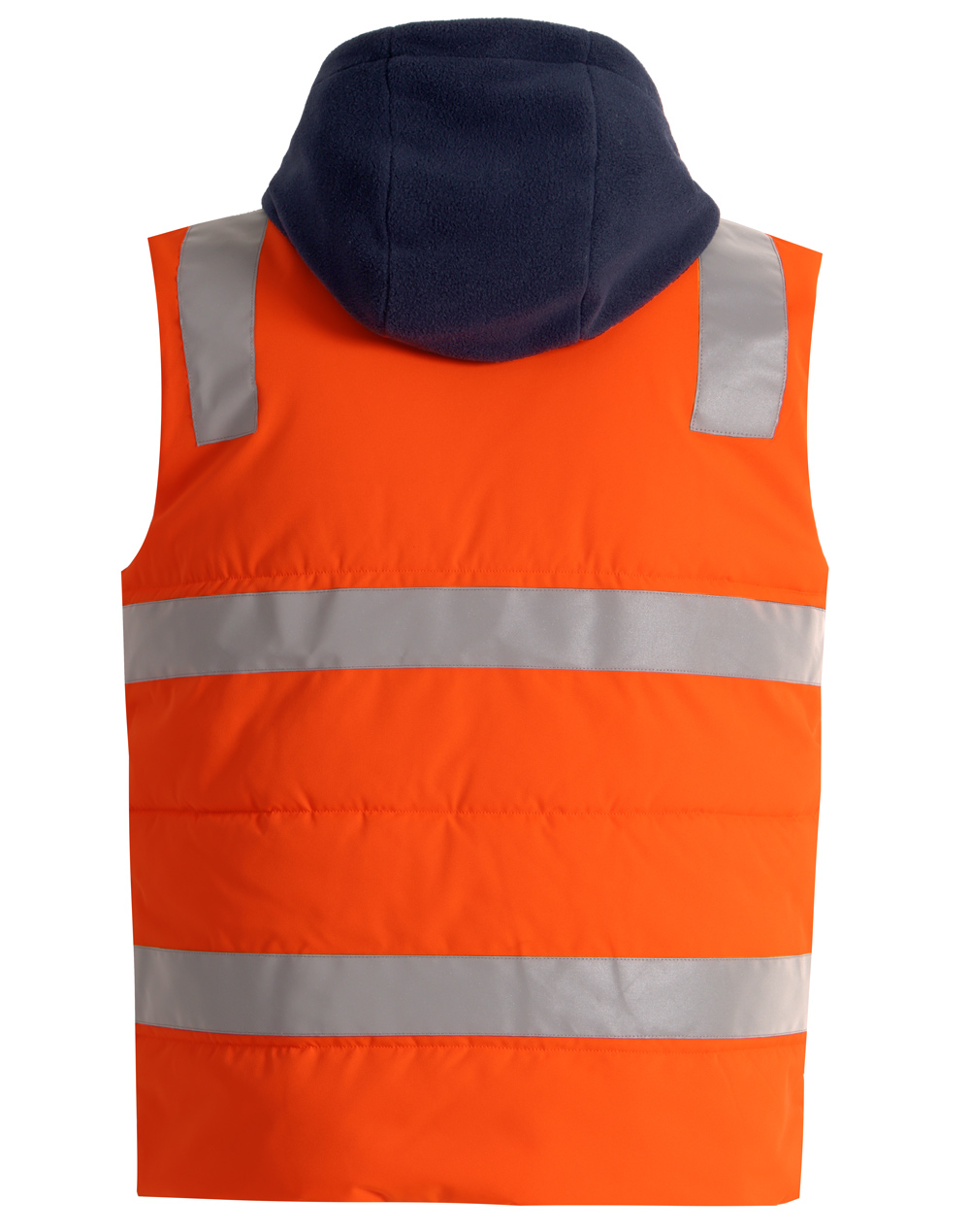 SW93 Unisex Hi-Vis Hooded Puffer Vest - Image 6
