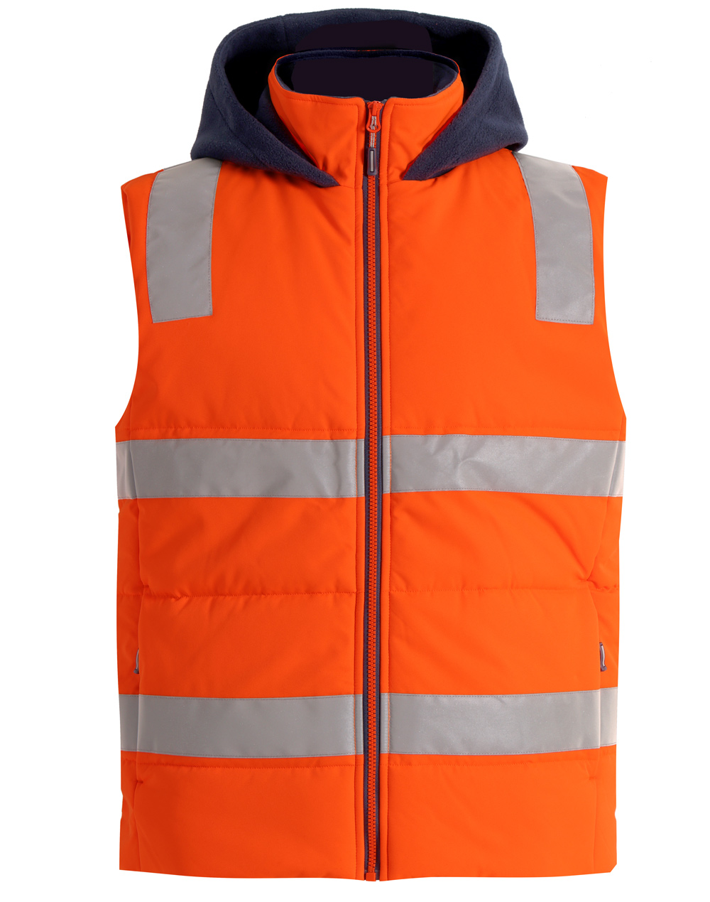 SW93 Unisex Hi-Vis Hooded Puffer Vest - Image 5