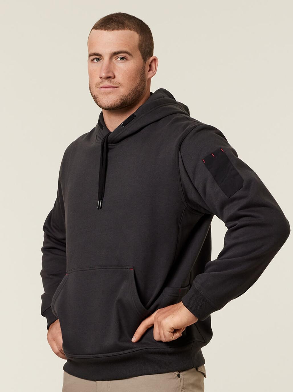 Y19326 Brushed Fleece Workwear Hoodie - Image 4