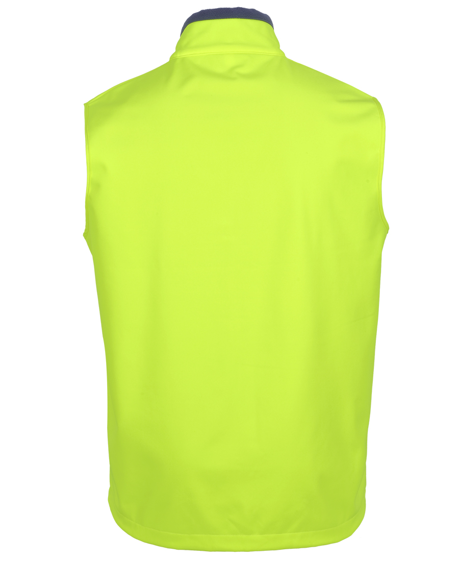 6HWV JB's Hi Vis Three Layer Softshell Vest - Image 2