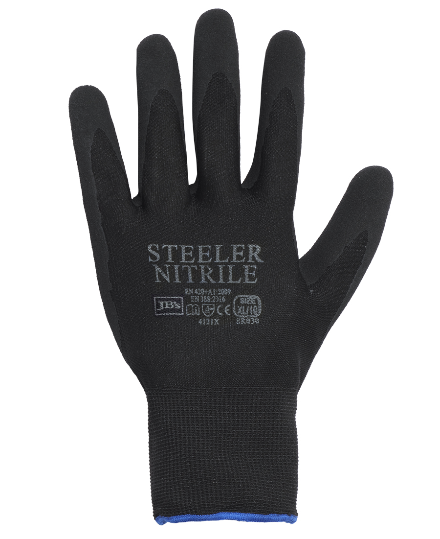 8R030 JB's Steeler Sandy Nitrile Glove (12 Pack)